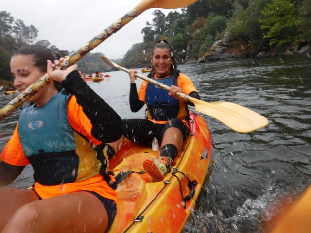 Diversión en el kayak