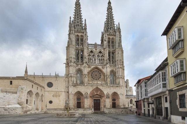  Facade of the Burgos Cathedral 