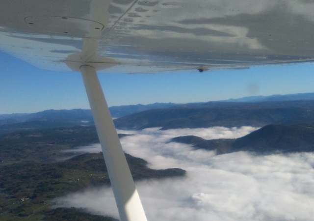 Vistas desde ultraligero del Cañón del Sil
