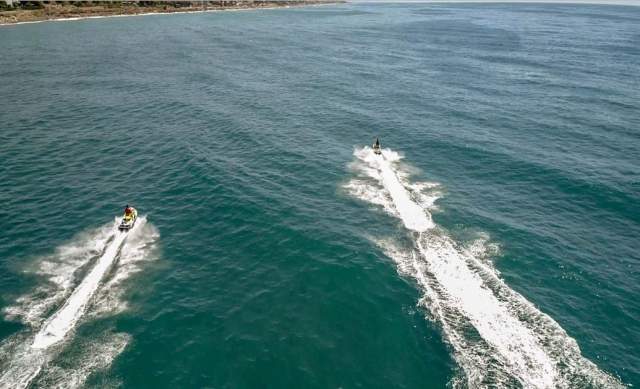  Percorso fisso con le moto d'acqua 