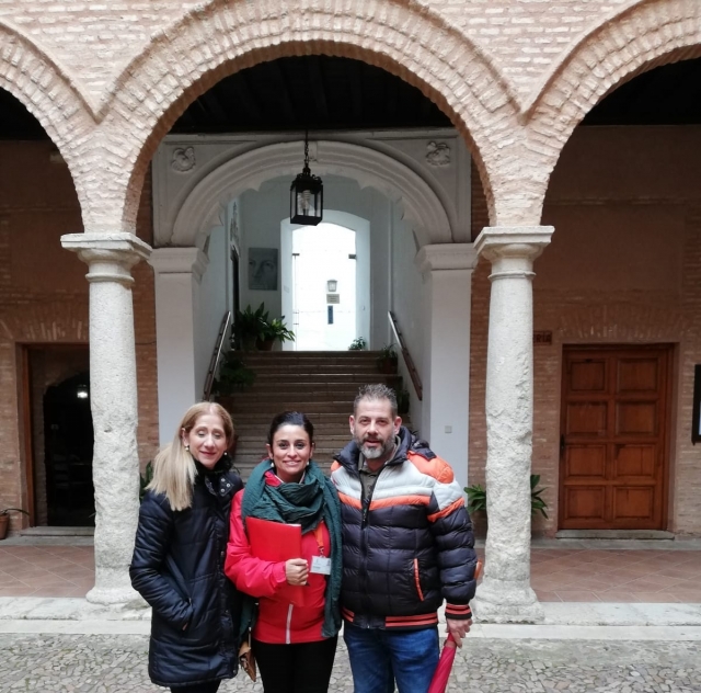 Con algunos de nuestros visitantes