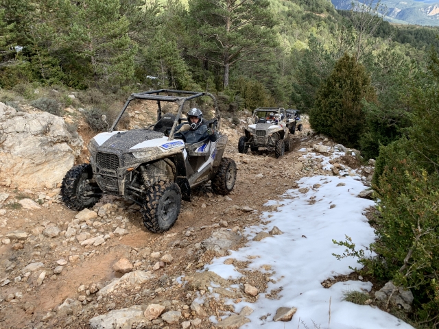 Una ruta en buggy cargada de barro