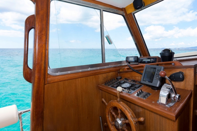 Interior del barco