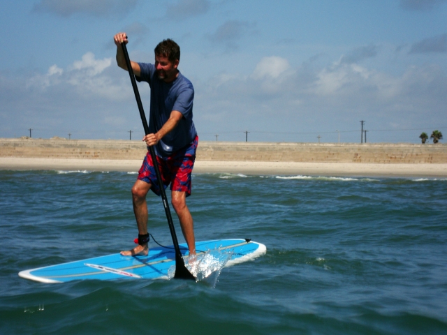 Paddle surf en la costa