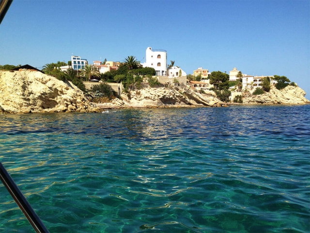 Llegando a una cala