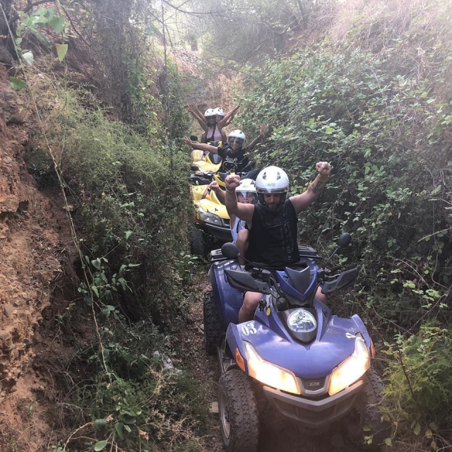  Quad passes through areas of forest 