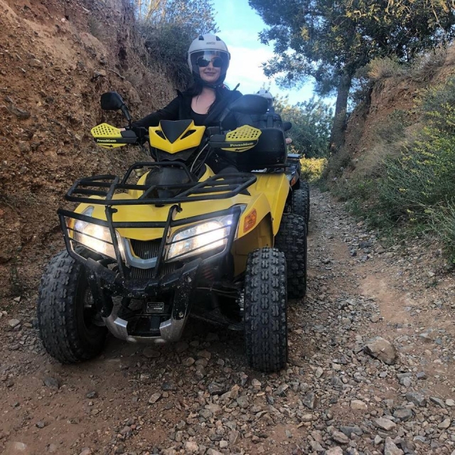  Quad excursion through offroad circuit 