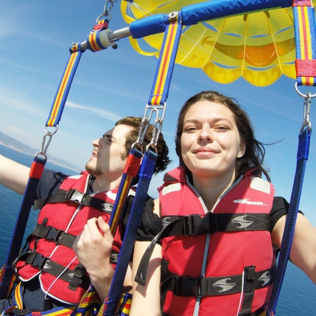 Vuelo en parasailing en pareja Barcelona