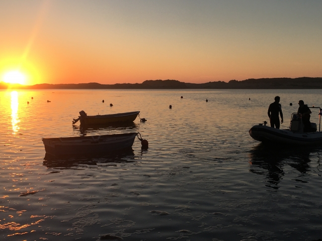 Atardecer paseando en barco