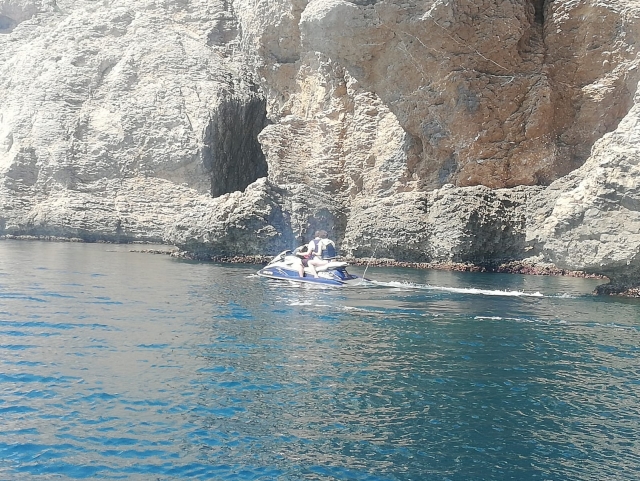 Recorriendo la Venecia catalana en jet ski