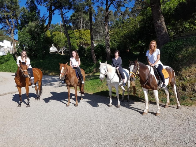 Disfrutando a caballo en Barrañán