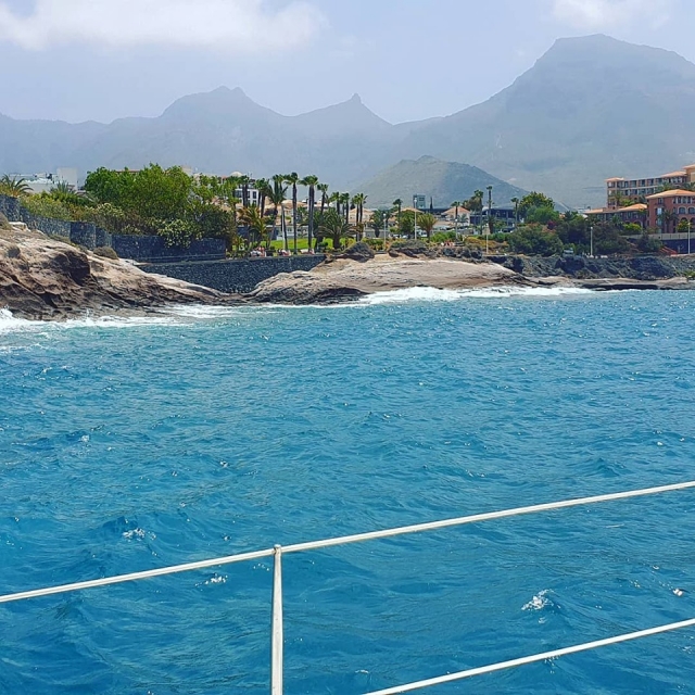 Pbaños en barco por la costa sur de Tenerife 