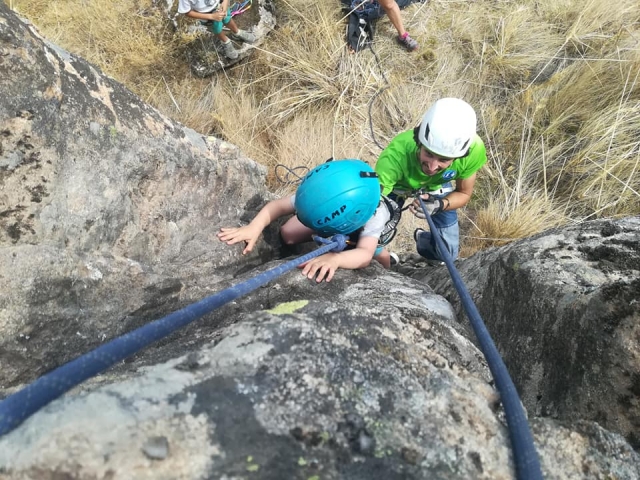 Escalada infantil en roca