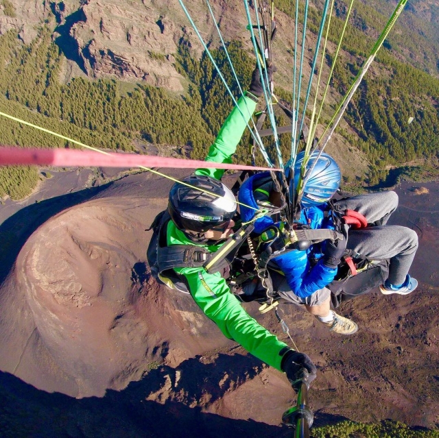  Over the island of Tenerife paragliding 