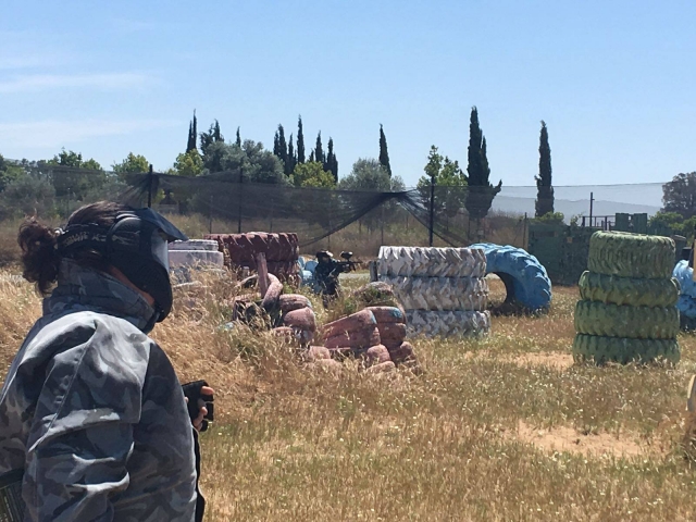 Paintball player in one of the scenarios 