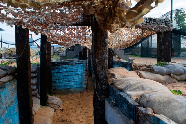  Trenches in the paintball field 