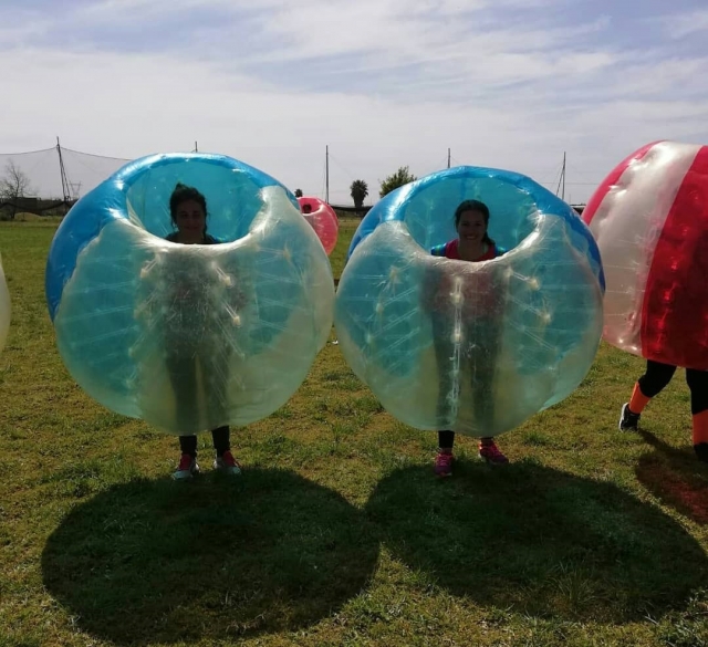  Players inside the bubbles 