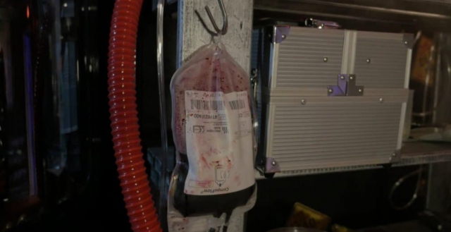 Sospechosa bolsa de sangre