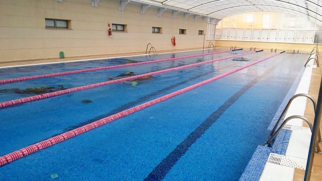 Piscina para el curso de buceo