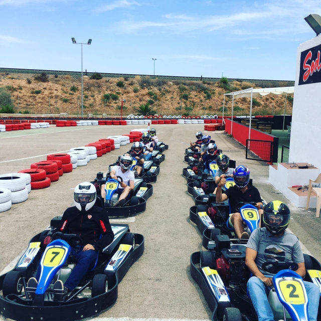 Posición de salida antes de la carrera