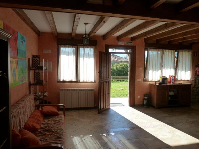 Interior del albergue