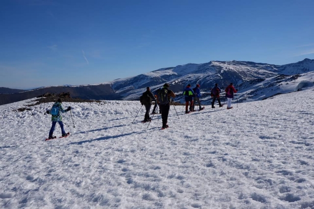Ascensión al Veleta con raquetas de nieve