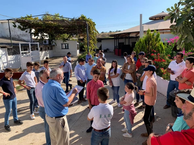  Meeting with parents at the equestrian center 