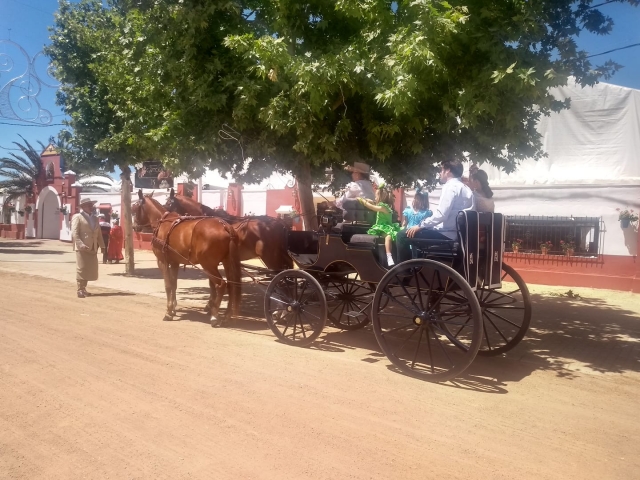  Horse-drawn carriage ride through the fair 