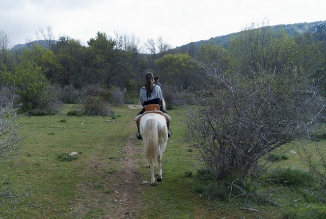Riding towards the Manzanares River 