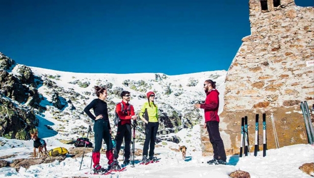  Explanations prior to the snowshoe route
