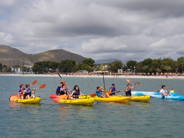 Ruta en kayak para grupos en Mallorca