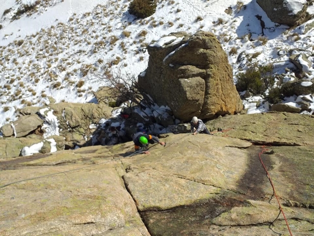 Jornada de escalada y nieve