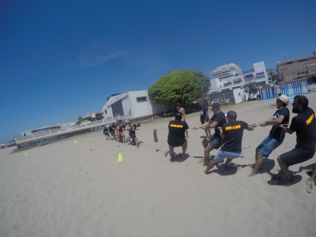 Juegos en la playa con los amiogs