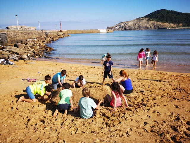 Campamento en la playa