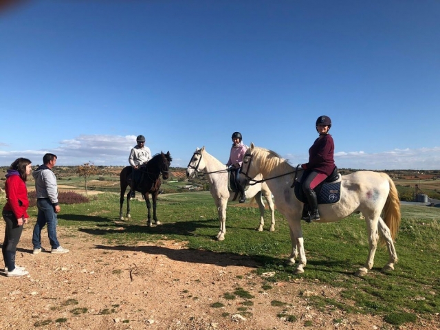 Reiten am Stadtrand von Madrid 