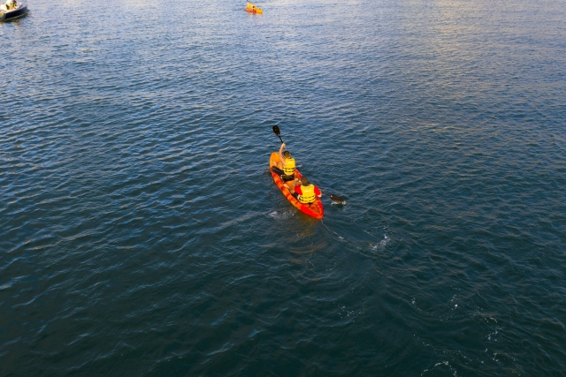  Remando in kayak 