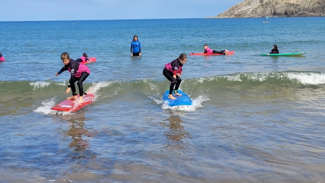 Aprendiendo a surfear