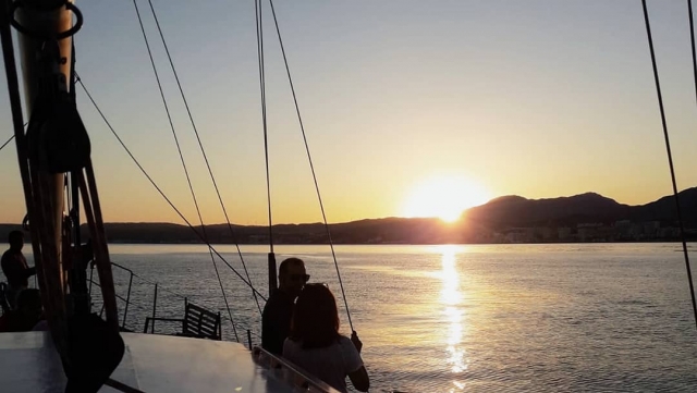  Romantic sunset in Estepona 