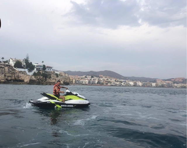 A bordo de la jet ski