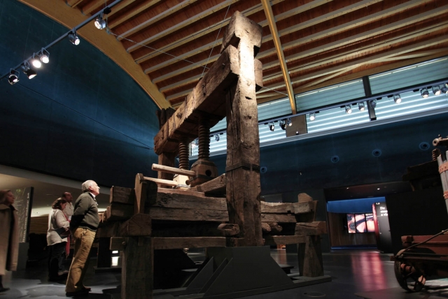 En el museo de la bodega