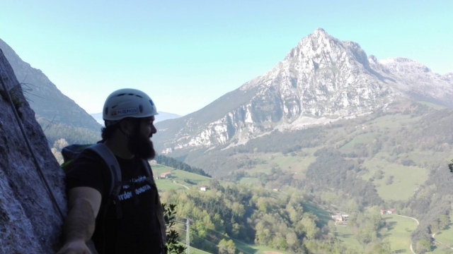 Disfrutando de las vistas desde la cima