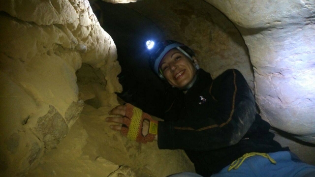 Entre la gatera con la luz encedida