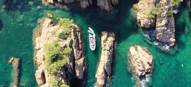  沿着布拉瓦海岸的游船路线 