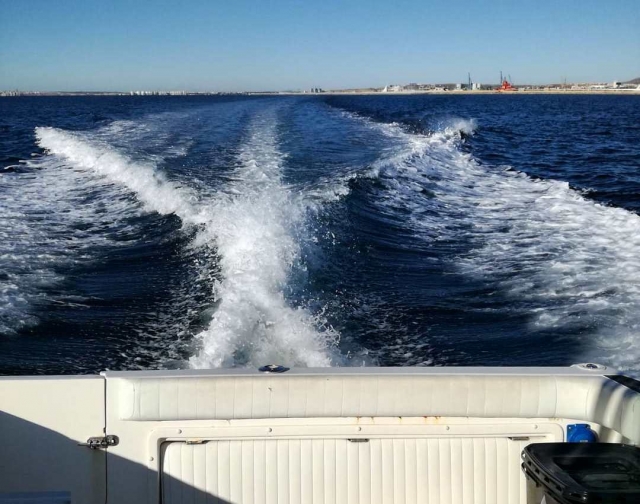 Vista de la costa desde el barco