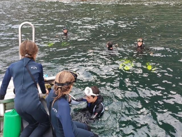 Buceo desde lancha