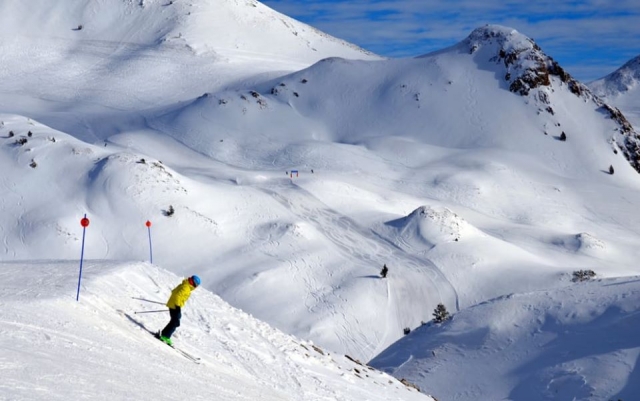 Entrenando esquí en Baqueira Baret 