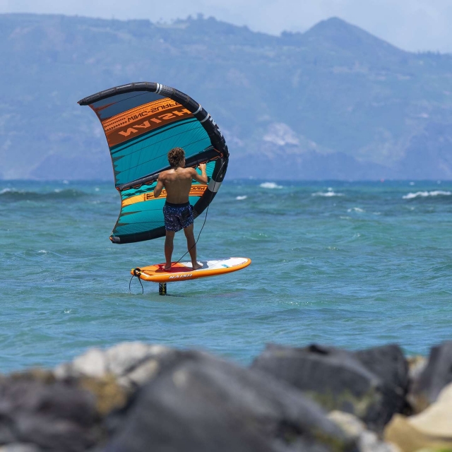 Practicando Wingsurf 