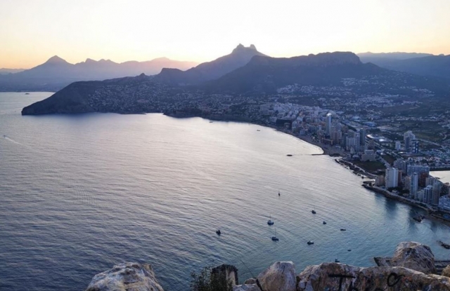 Panorámica de la costa de Benidorm