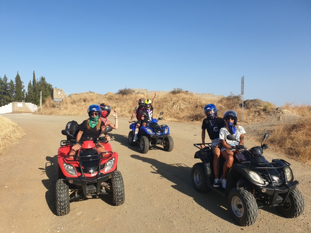 Recorriendo Mijas Costa en quad