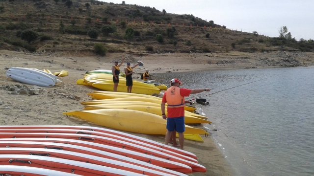  Pesca in kayak nel bacino idrico di Madrid 